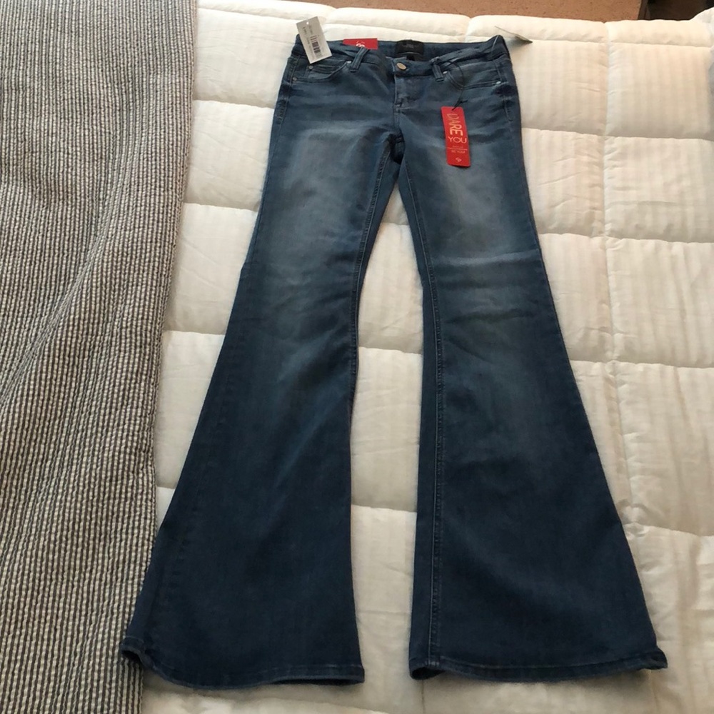 Celebrity pink flare jeans - size 5/27